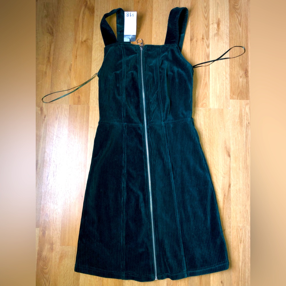 Corduroy zip dress